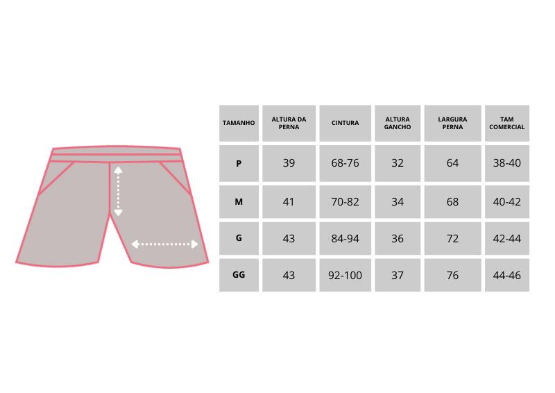 Short Wide Alfaiataria CNTT